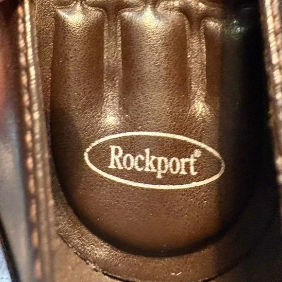 Rockport Women’s Dressy Slip-on Flats, dark Brown, Leather, Made Brazil, sz 9.5M - Picture 2 of 8